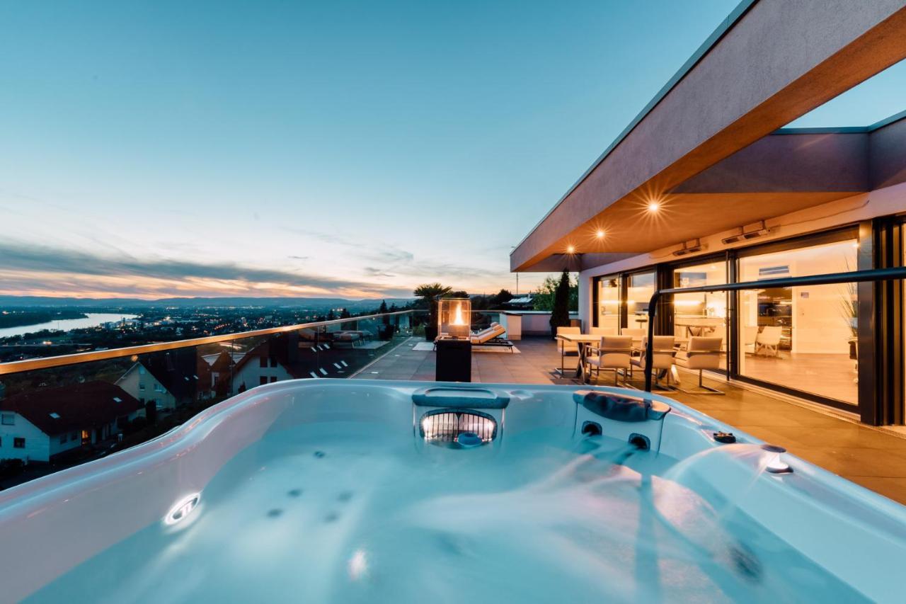 Traumblick Trifft Luxus! Daire Weitersburg Dış mekan fotoğraf