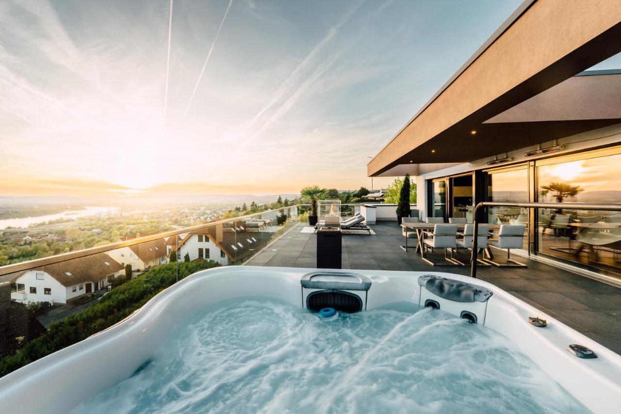 Traumblick Trifft Luxus! Daire Weitersburg Dış mekan fotoğraf
