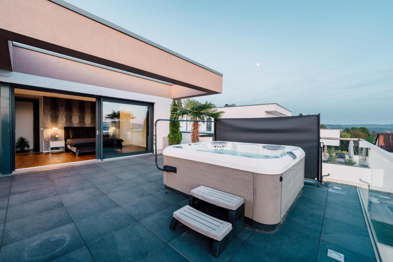 Traumblick Trifft Luxus! Daire Weitersburg Dış mekan fotoğraf