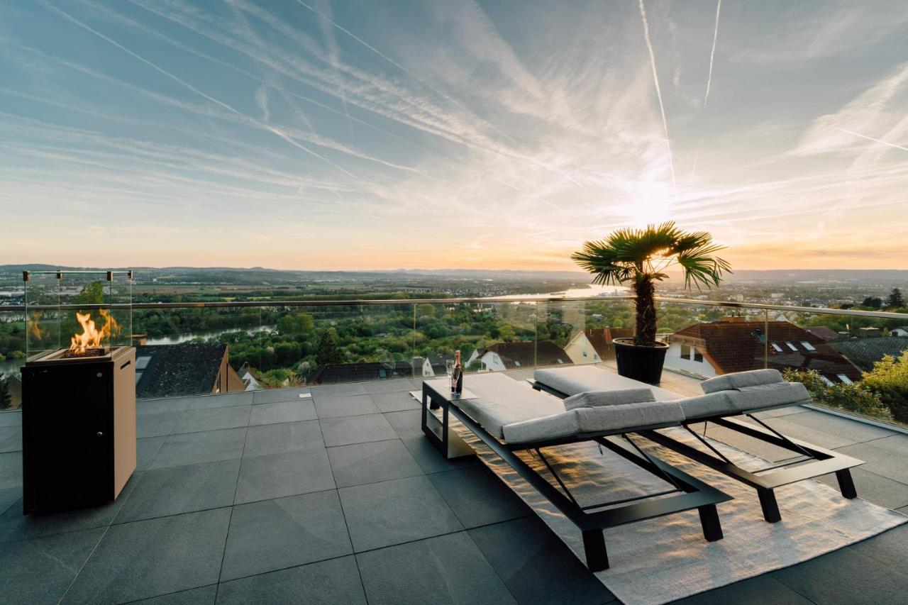 Traumblick Trifft Luxus! Daire Weitersburg Dış mekan fotoğraf